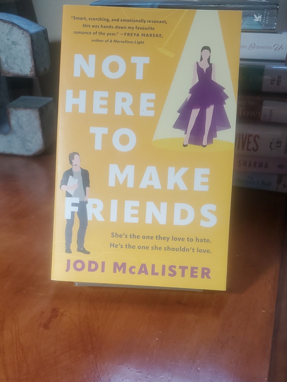 Not Here to Make Friends byJodi McAlister - Yellow Cover Coffee Table Book